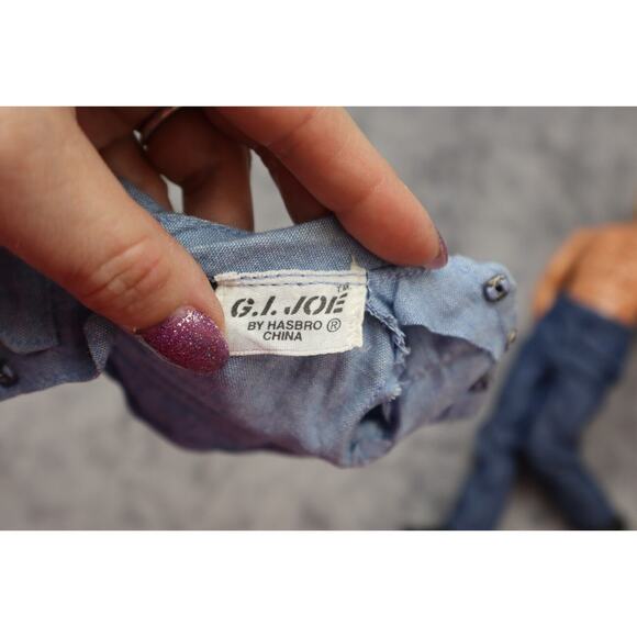 Vintage 1995 Hasbro GI Joe Boy Doll Action Figure Outfit Jointed Blue Outfit - Picture 9 of 16